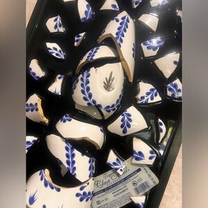 Broken glass wall artwork